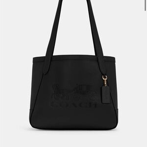Coach Embossed Leather Horse and Carriage Tote/Shoulder bag